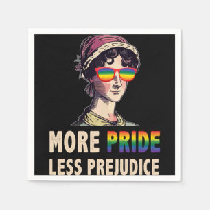 More Pride Less Prejudice Lgbt Gay Proud Ally Prid Napkin