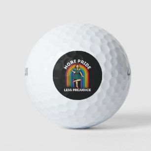 More Pride Less Prejudice LGBT Pride Month  Golf Balls