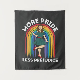 More Pride Less Prejudice LGBT Pride Month Tapestry