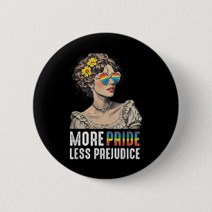 More Pride Less Prejudice Lgbtq Proud Ally Gay Les 6 Cm Round Badge