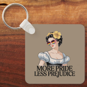 More Pride Less Prejudice LGBTQ Proud Ally Pride Key Ring
