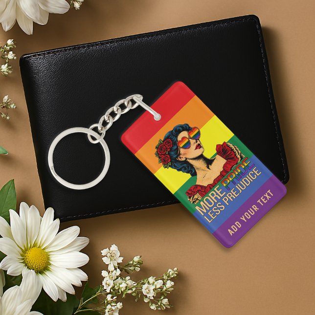 More Pride Less Prejudice Pride Month LGBTQ Key Ring (Creator Uploaded)