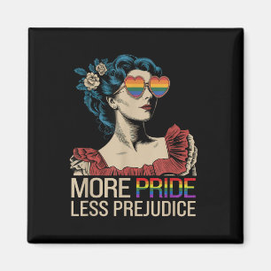 More Pride Less Prejudice Pride Month Lgbtq Magnet