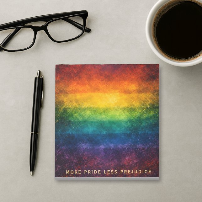 More Pride Less Prejudice Pride Month LGBTQ Notepad (Creator Uploaded)