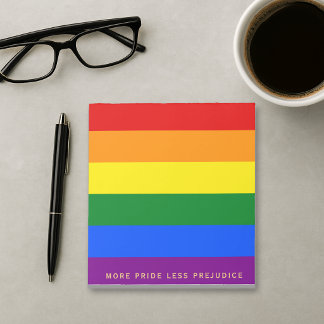 More Pride Less Prejudice Pride Month LGBTQ Notepad