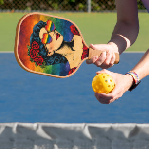 More Pride Less Prejudice Pride Month LGBTQ Pickleball Paddle