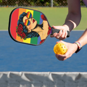 More Pride Less Prejudice Pride Month LGBTQ Pickleball Paddle