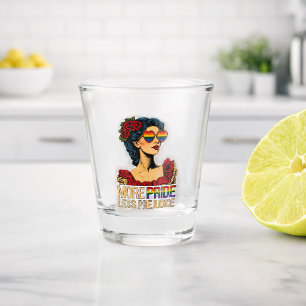 More Pride Less Prejudice Pride Month LGBTQ Shot Glass