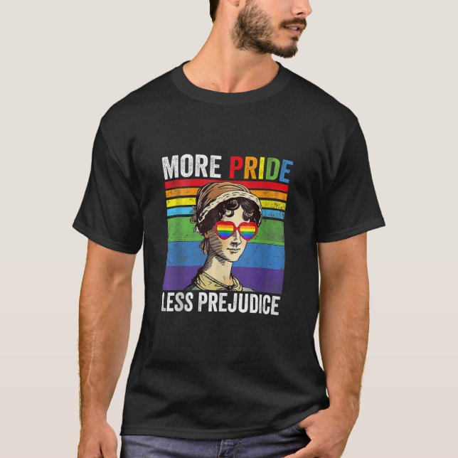 More Pride Less Prejudice Pride Month Retro Tank T (Front)
