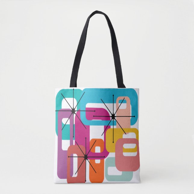 More Rectangles and Starbursts Tote Bag (Front)