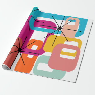 More Rectangles and Starbursts Wrapping Paper