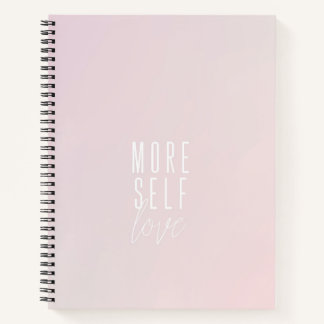 More Self Love Large Spiral Notebook