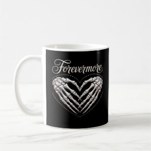 More Skeleton Hands Heart Gothic Halloween Coffee Mug