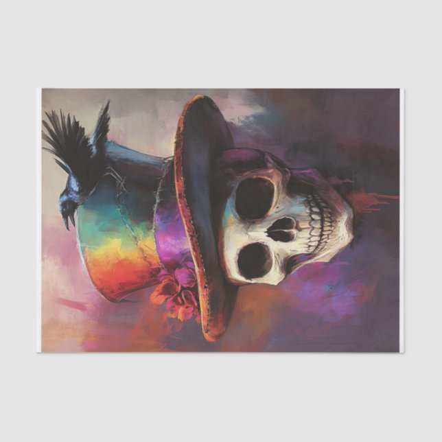 More Skull Lyfe2 Tissue Paper (Front)