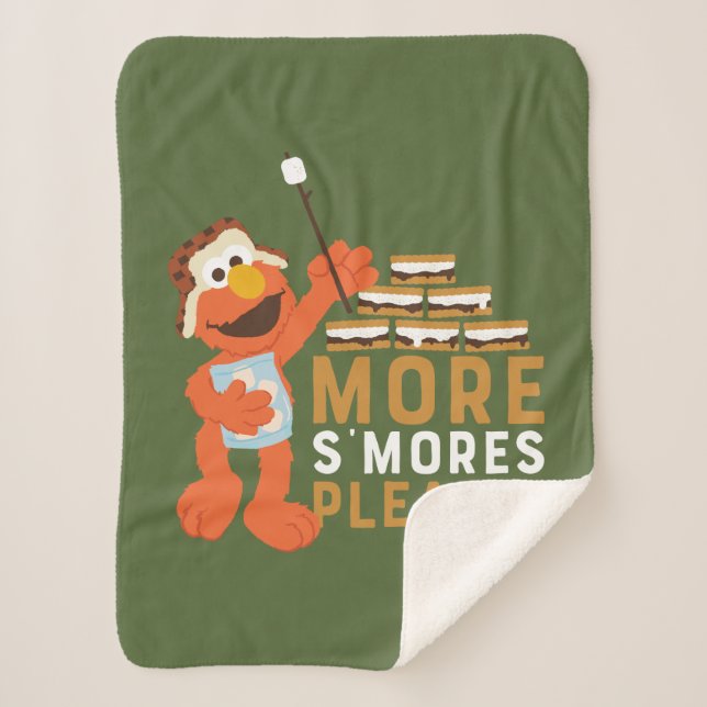More S'mores Please! Sherpa Blanket (Front)