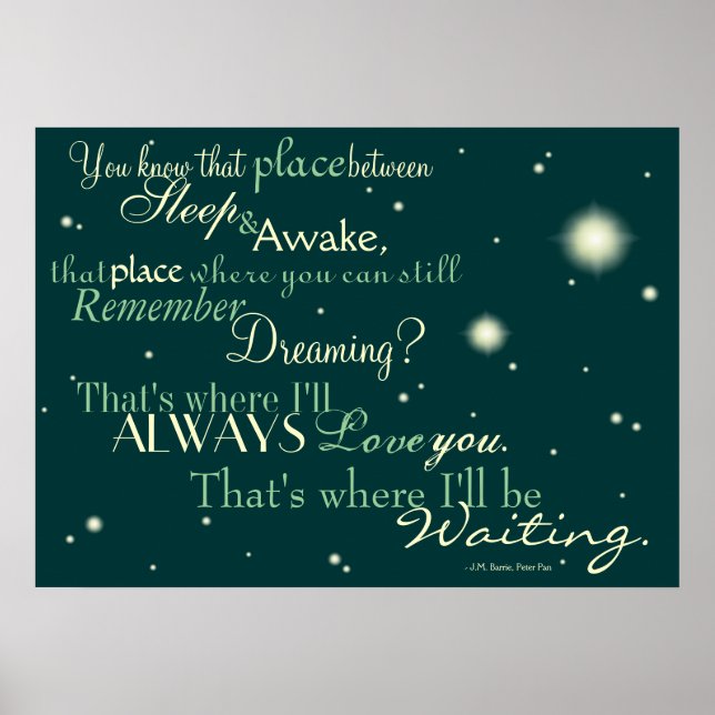 (More Stars)That's Where I'll Be Waiting Poster (Front)