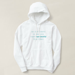more successful than them motivational quote blue hoodie
