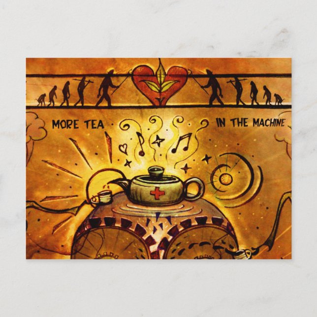 'More Tea' postcard (detail) (Front)