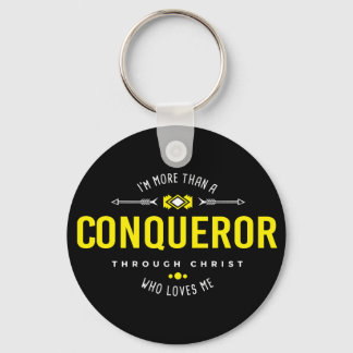 More than a conqueror Keychain