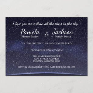 More Than All The Stars-Engagement Party Invite