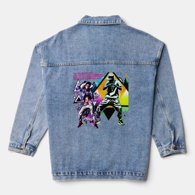 'More Than Beats' Denim Jacket (Back)