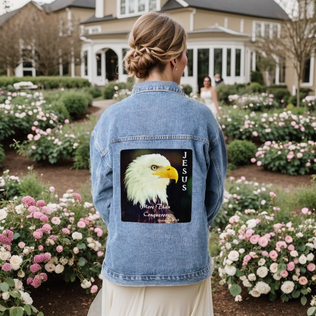More Than Conquerors Denim Jacket (Wedding Back)