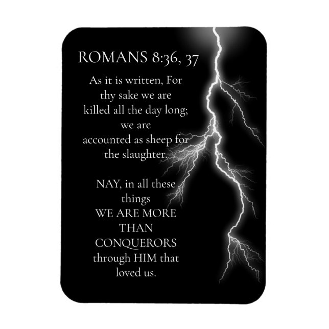 More than Conquerors, Scripture, Strength Magnet (Vertical)