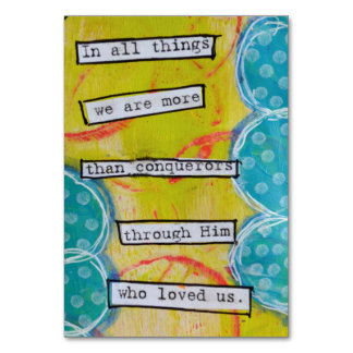 More than conquerors table number