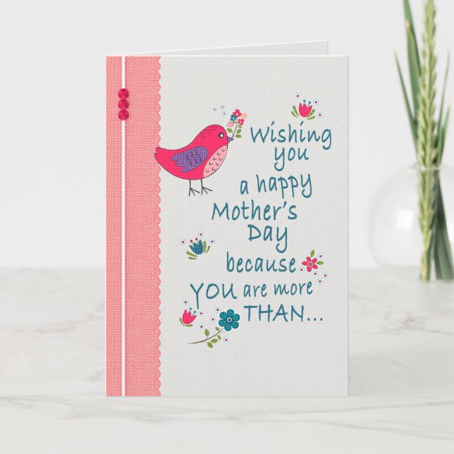 More Than Just A Sister Mother's Day Card (Front)
