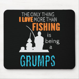 More Than Love Fishing Grumps Special Grandpa Mouse Mat