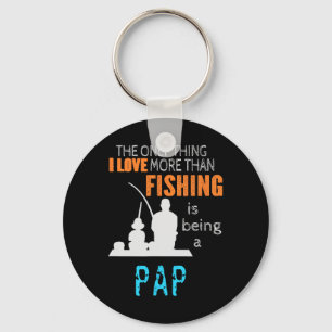 More Than Love Fishing Pap Special Grandpa Key Ring
