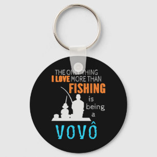 More Than Love Fishing Vovô Portuguese Brazilian G Key Ring
