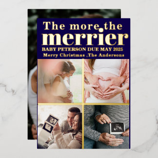 More the Merrier Modern Christmas Pregnancy