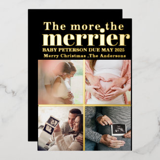 More the Merrier Modern Christmas Pregnancy
