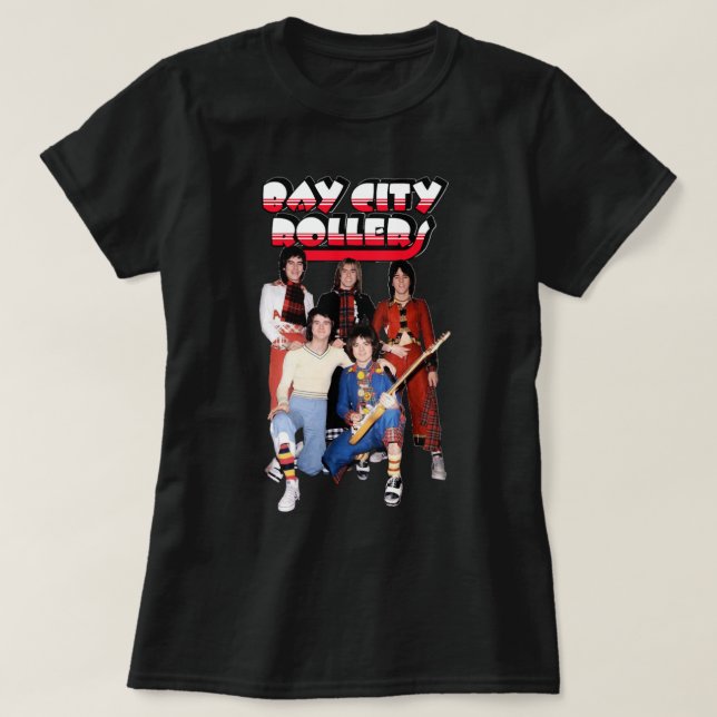 More Then Awesome Band Bay City Rollers Music Rock T-Shirt (Design Front)