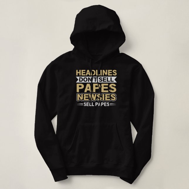 More Then Awesome Newsies Design For Men And Women Hoodie (Design Front)