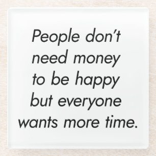 More Time Glass Coaster