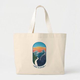 More to explore large tote bag
