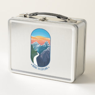 More to explore metal lunch box