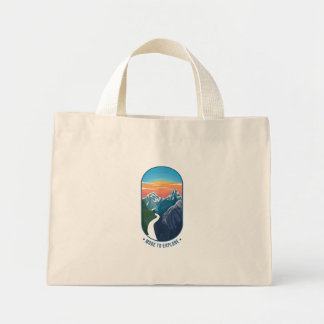More to explore mini tote bag