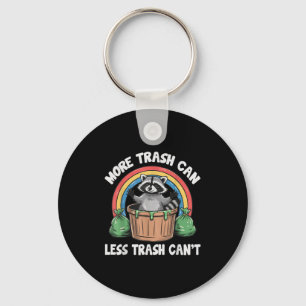 More Trash Can Less Trash Can't  Key Ring