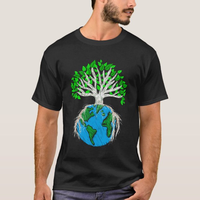 More Trees Please, Earth Day Climate Change T-Shirt (Front)
