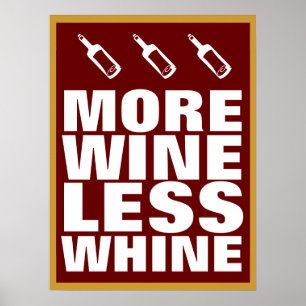 More Wine Poster