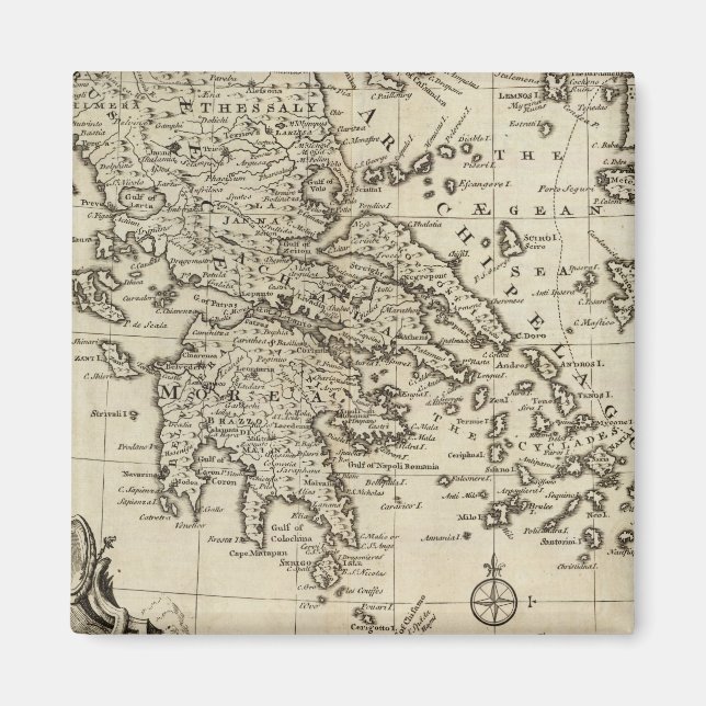 Morea, Greece Magnet (Front)