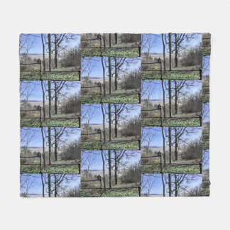 Morecambe Bay View Fleece Blanket