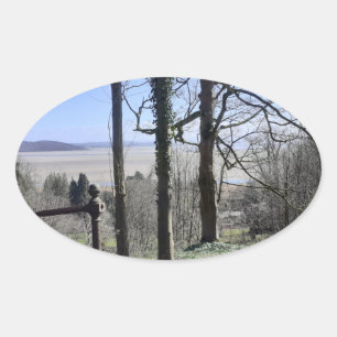 Morecambe Bay View Oval Sticker