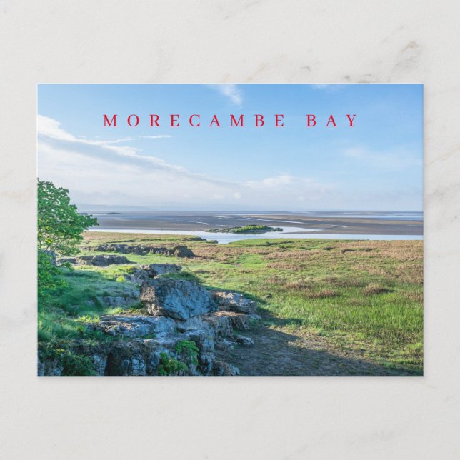 Morecambe Bay view postcard (Front)