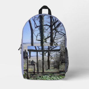 Morecambe Bay View Printed Backpack