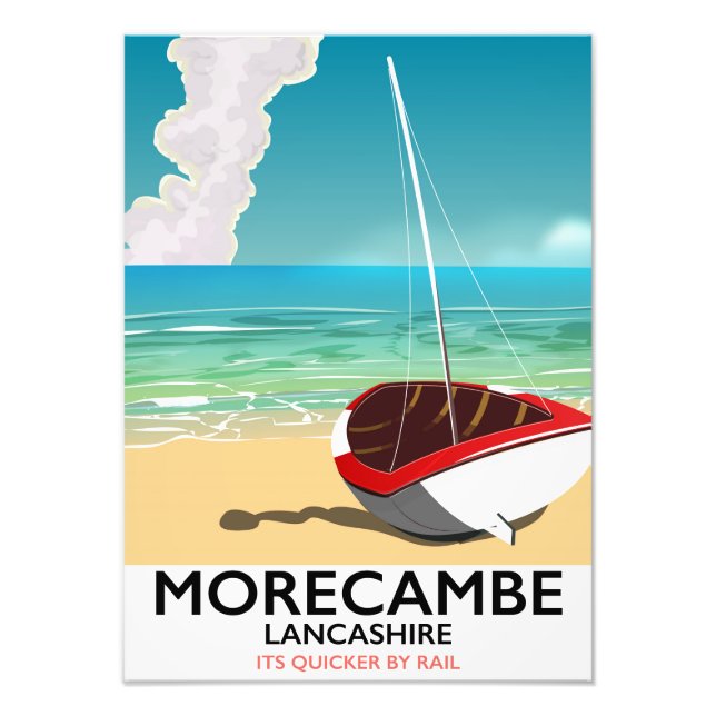 Morecambe, Lancashire Seaside travel poster (Front)