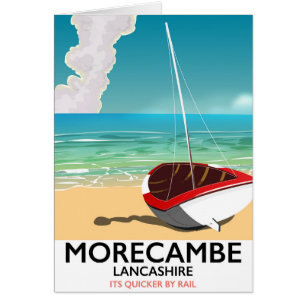 Morecambe, Lancashire Seaside travel poster